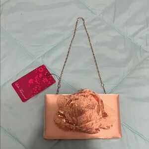Lulu Townsend Embroidered Flower evening bag NEW